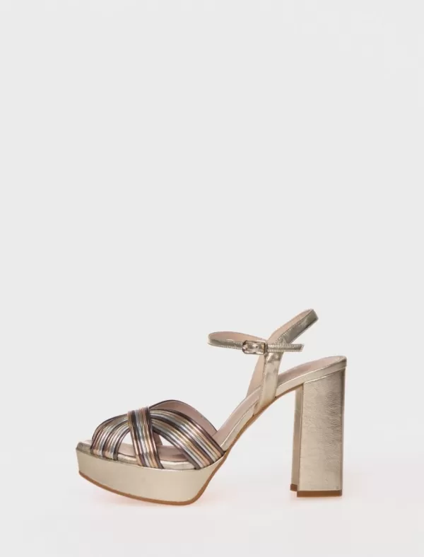 LODI Sandalia Titur Platino>Mujer Zapatos Fiesta