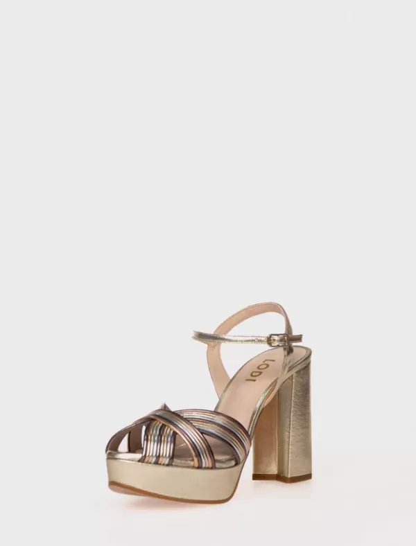 LODI Sandalia Titur Platino>Mujer Zapatos Fiesta