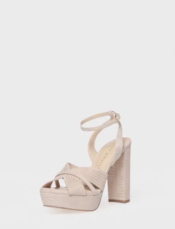 PEDRO MIRALLES Sandalia Montefioralle Beige>Mujer Zapatos Fiesta