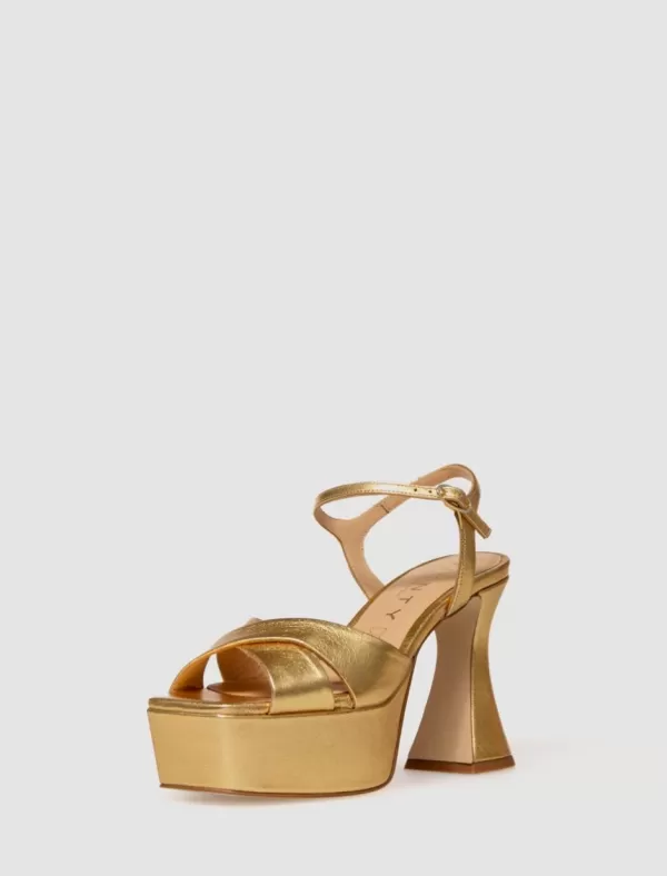 VIENTY Sandalia 13086 Oro>Mujer Zapatos Fiesta