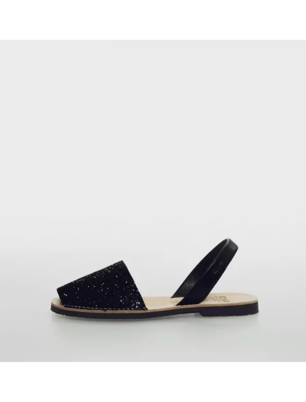 RIA Sandalias 21224-S1 Negro>Mujer Menorquinas
