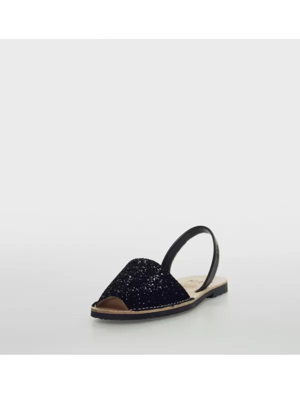 RIA Sandalias 21224-S1 Negro>Mujer Menorquinas