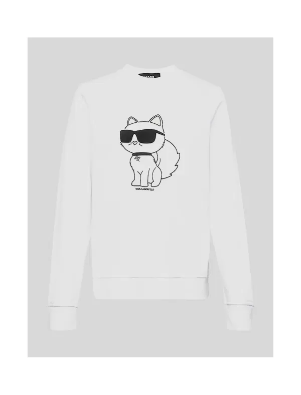 KARL LAGERFELD Sudaderas Ikonik 2.0 Choupette Sweat Blanco>Mujer Sudaderas