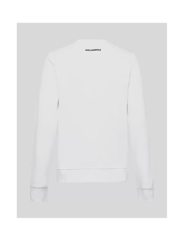 KARL LAGERFELD Sudaderas Ikonik 2.0 Choupette Sweat Blanco>Mujer Sudaderas