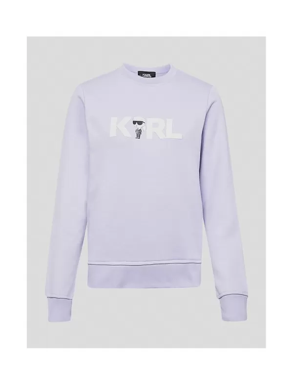 KARL LAGERFELD Sudaderas Ikonik 2.0 Karl Logo Sweat Lila>Mujer Sudaderas