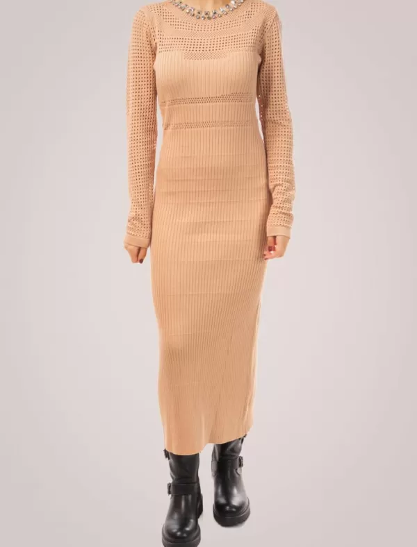 OBVIO Vestido Lea Camel>Mujer Vestidos