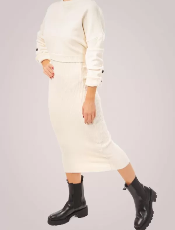 OBVIO Vestido Rania Beig>Mujer Vestidos