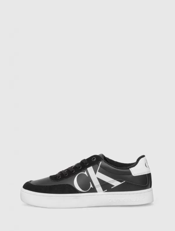 CALVIN KLEIN Zapatilla Classic Cupsole Laceupmix Lth Blanco>Hombre Zapatillas