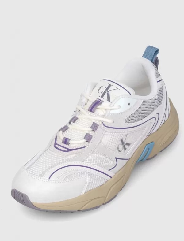 CALVIN KLEIN Zapatilla Retro Tennis Su-Mesh Wn Blanco>Hombre Zapatillas