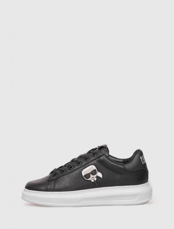 KARL LAGERFELD Zapatilla Kapri Mens Kc Ikonic 3D Metal Lace Negro>Hombre Zapatillas