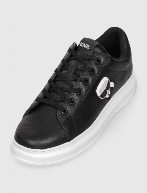 KARL LAGERFELD Zapatilla Kapri Mens Kc Ikonic 3D Metal Lace Negro>Hombre Zapatillas