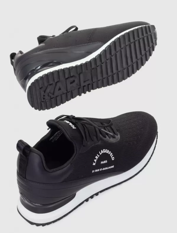 KARL LAGERFELD Zapatilla Velocitor Ii Maison Knit Runner Negro>Hombre Zapatillas