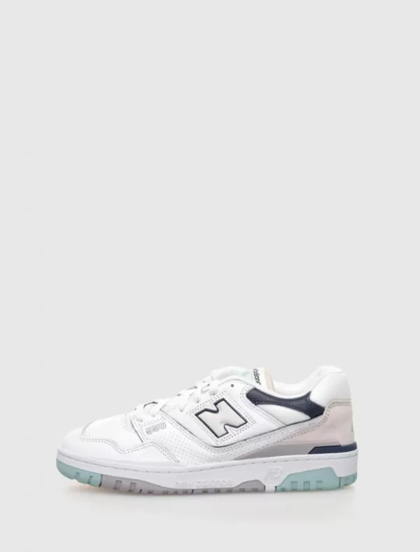 NEW BALANCE Zapatilla Bb550 Blanco/Azul>Hombre Zapatillas