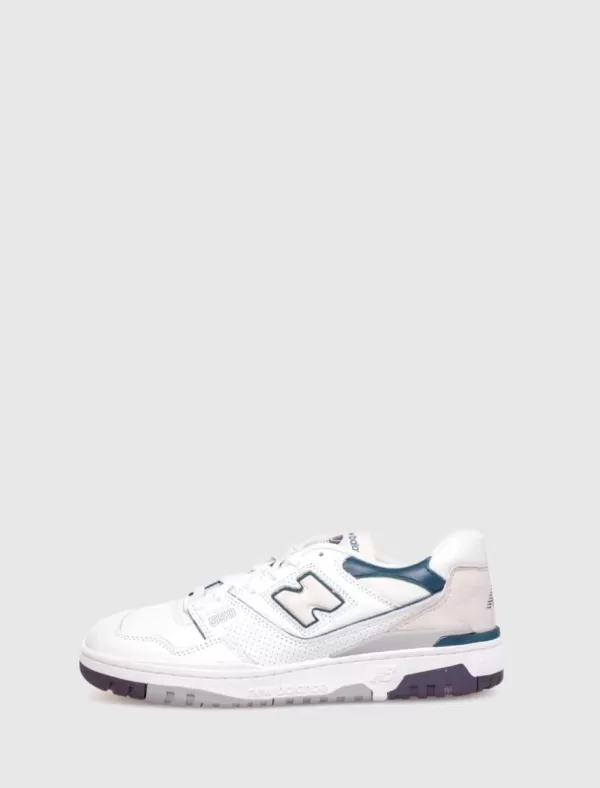 NEW BALANCE Zapatilla Bb550 Blanco/Verde>Hombre Zapatillas