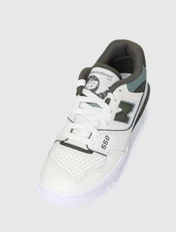 NEW BALANCE Zapatilla Bbw550 Blanco/Verde>Mujer Zapatillas
