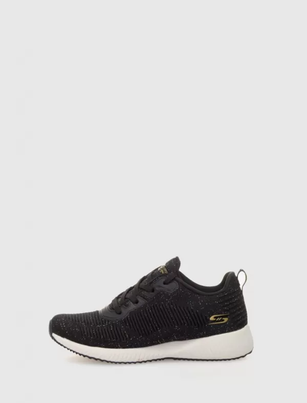 SKECHERS Zapatilla Bobs Sport Squad-Total Glam Negro>Mujer Zapatillas