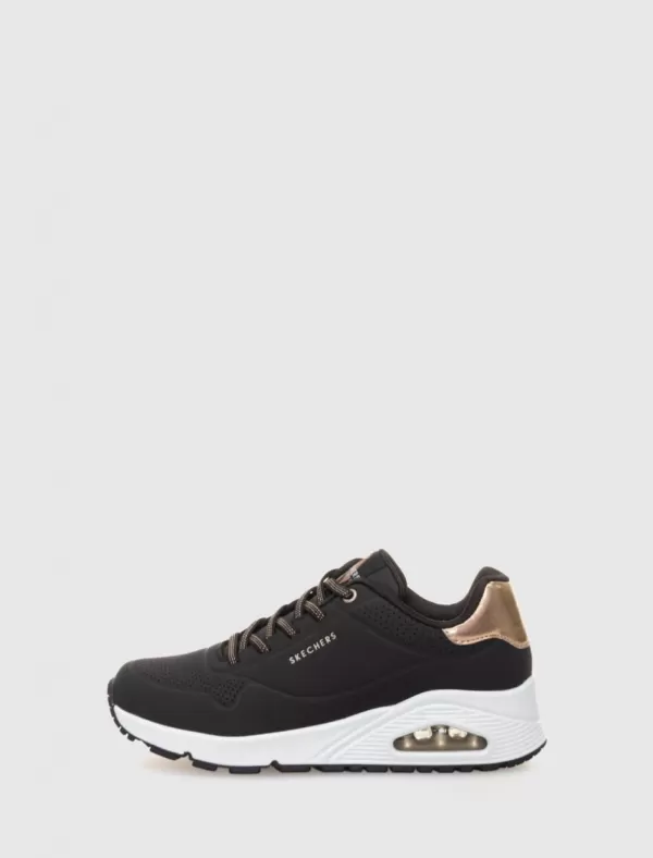 SKECHERS Zapatilla Uno - Shimmer Away Negro>Mujer Zapatillas
