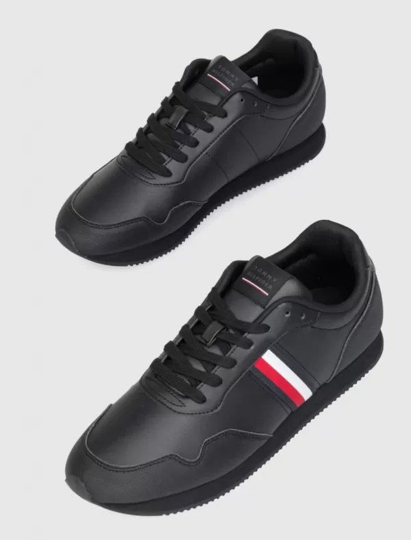 TOMMY HILFIGER Zapatilla Core Lo Runner Pu Lth Negro>Hombre Zapatillas