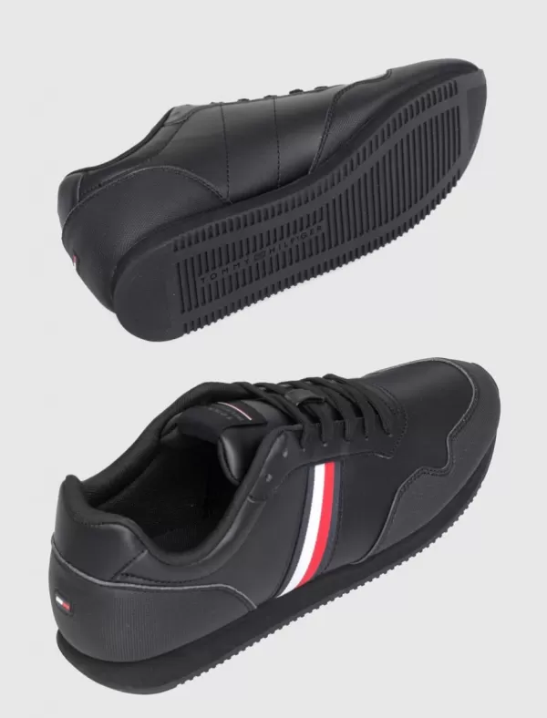 TOMMY HILFIGER Zapatilla Core Lo Runner Pu Lth Negro>Hombre Zapatillas