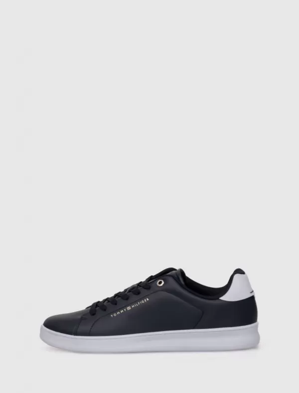 TOMMY HILFIGER Zapatilla Court Cupsole Leather Gold Marino>Hombre Zapatillas